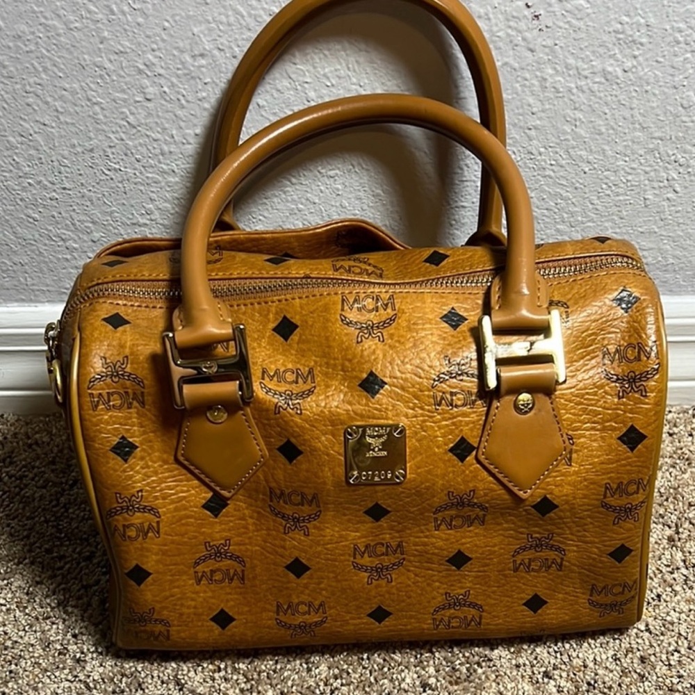 1843 MCM Tan Leather Women's Bag